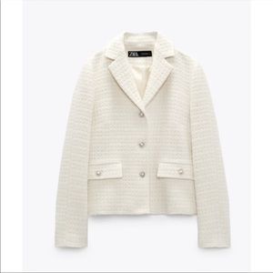 ZARA NWT TEXTURED BLAZER 🔥